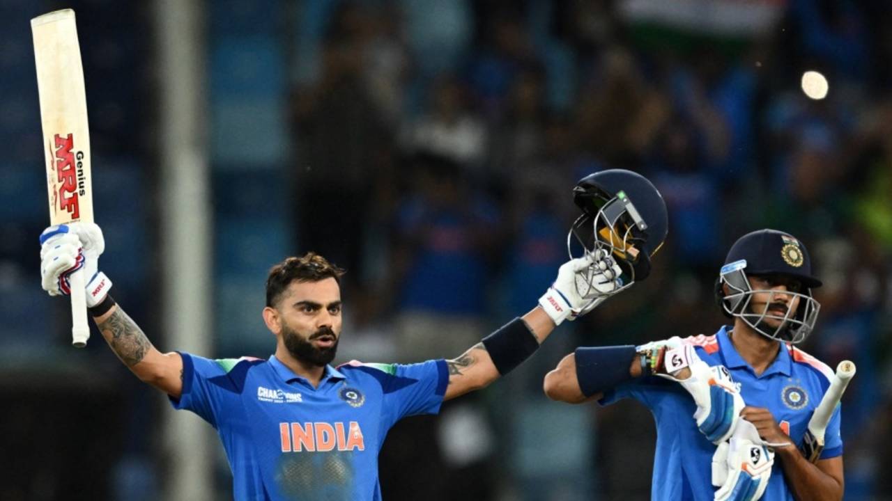 Virat Kohli brings up his 51st ODI century, Pakistan vs India, Dubai, Champions Trophy, February 23, 2025