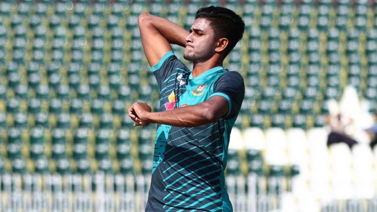 Nahid Rana was picked for the game against New Zealand, Bangladesh vs New Zealand, Champions Trophy, Rawalpindi, February 24, 2025