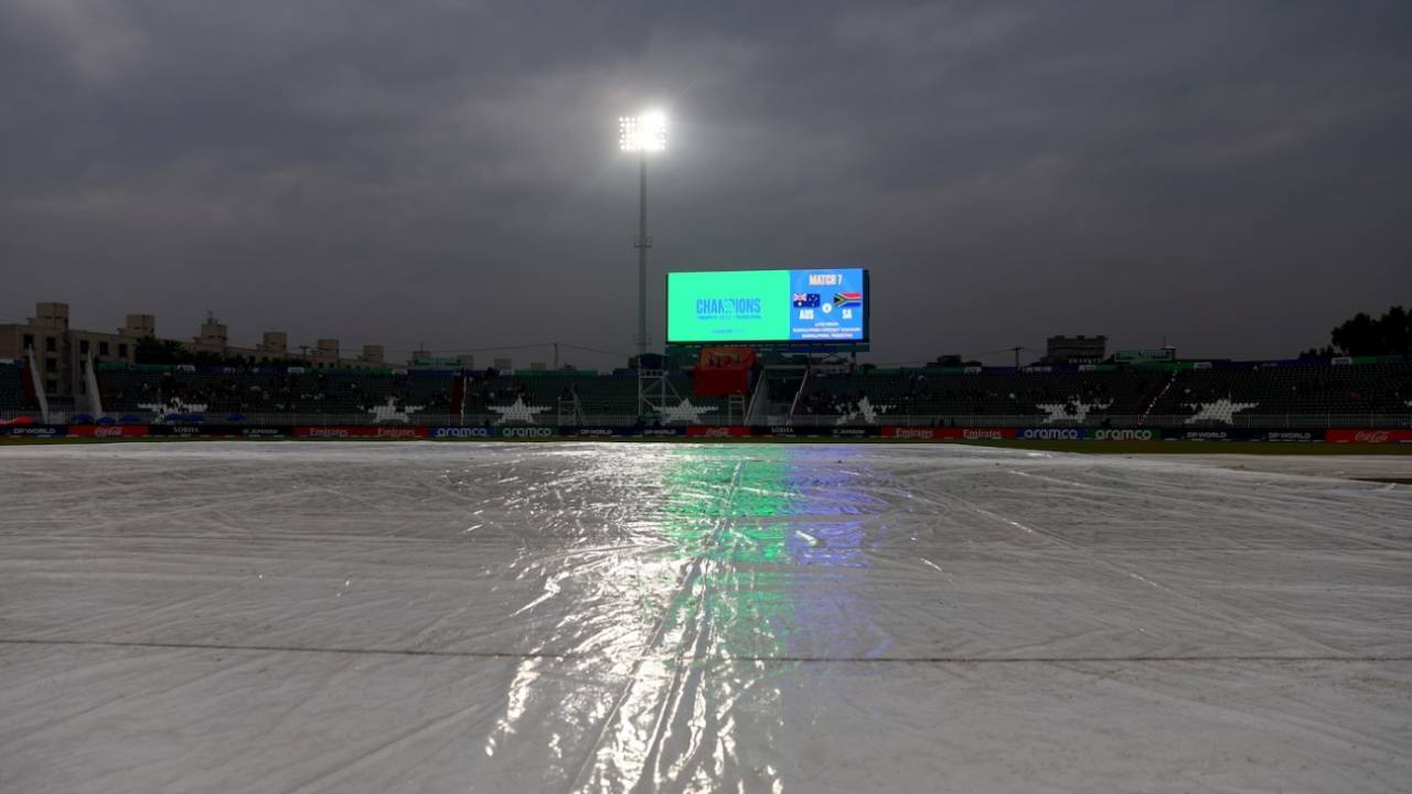 It was all rather wet and gloomy in Rawalpindi, Australia vs South Africa, Champions Trophy, Rawalpindi, February 25, 2025