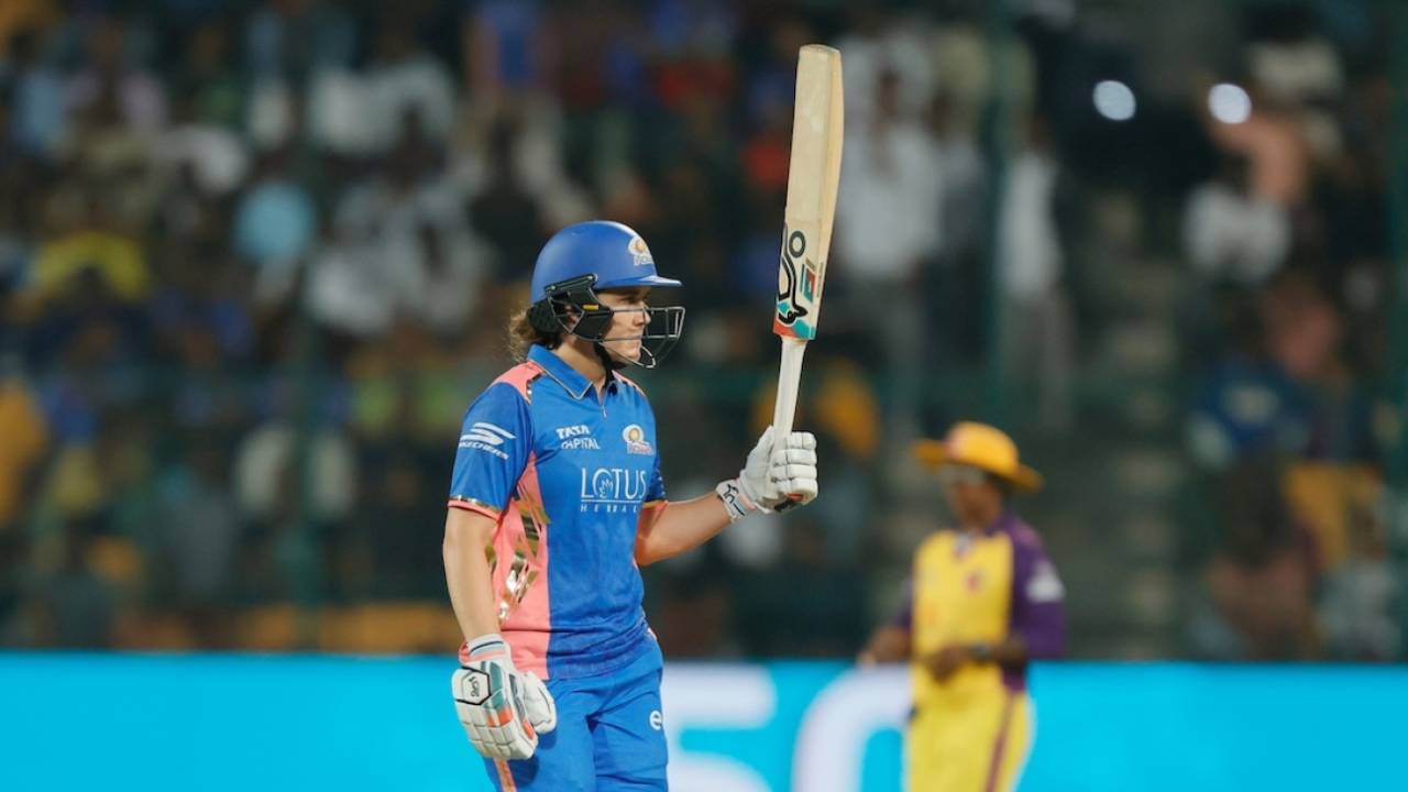 Nat Sciver-Brunt scored a smashing half-century, Mumbai Indians vs UP Warriorz, Bengaluru, WPL, February 26, 2025