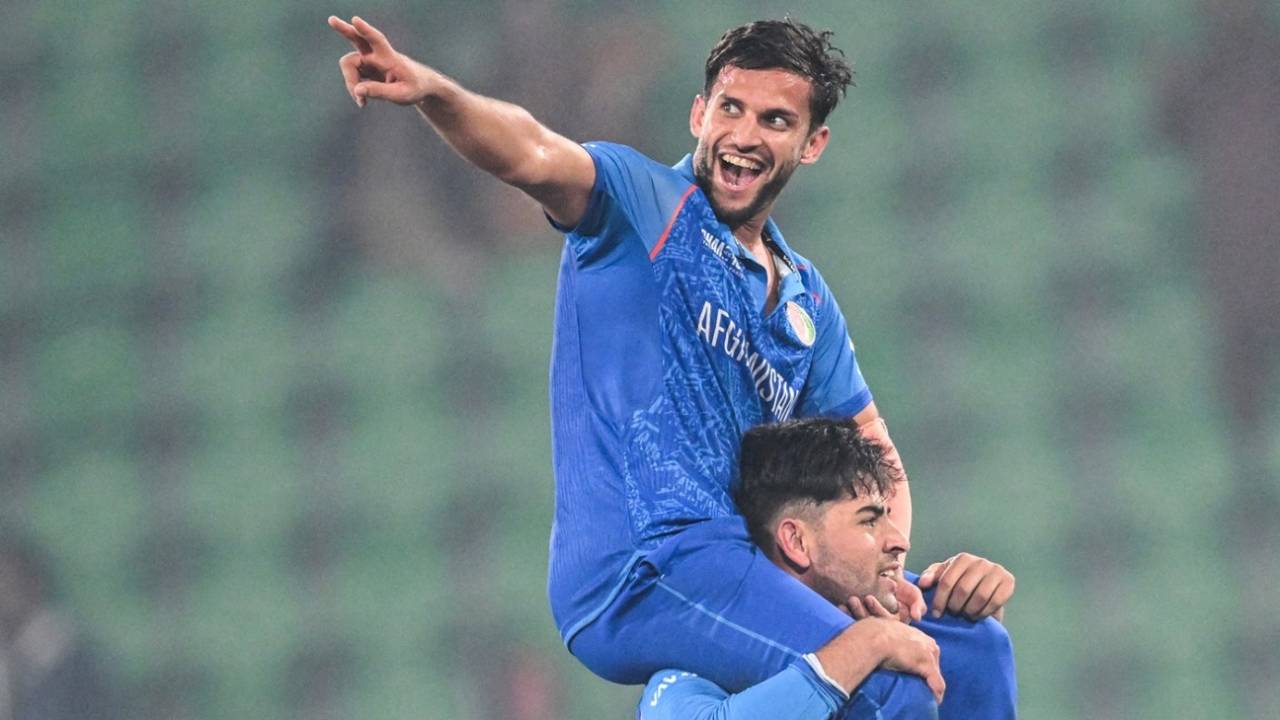 Azmatullah Omarzai is on top of the world after Afghanistan beat England, Afghanistan vs England, Lahore, ICC Champions Trophy, February 26, 2025