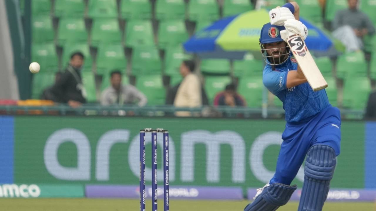 Ibrahim Zadran played some pleasing shots up top, Afghanistan vs Australia, Champions Trophy, Lahore, February 28, 2025