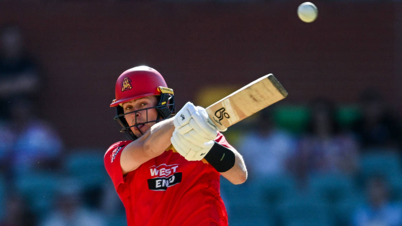 Liam Scott struck an unbeaten 54 off 37 balls, South Australia vs Victoria, One-Day Cup, Adelaide Oval, March 1, 2025