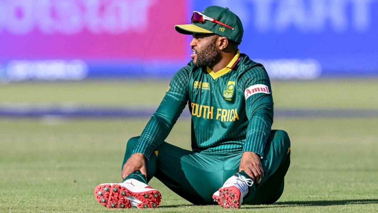A helpless Temba Bavuma looks around for answers, New Zealand vs South Africa, Champions Trophy semi-final, Lahore, March 5, 2025