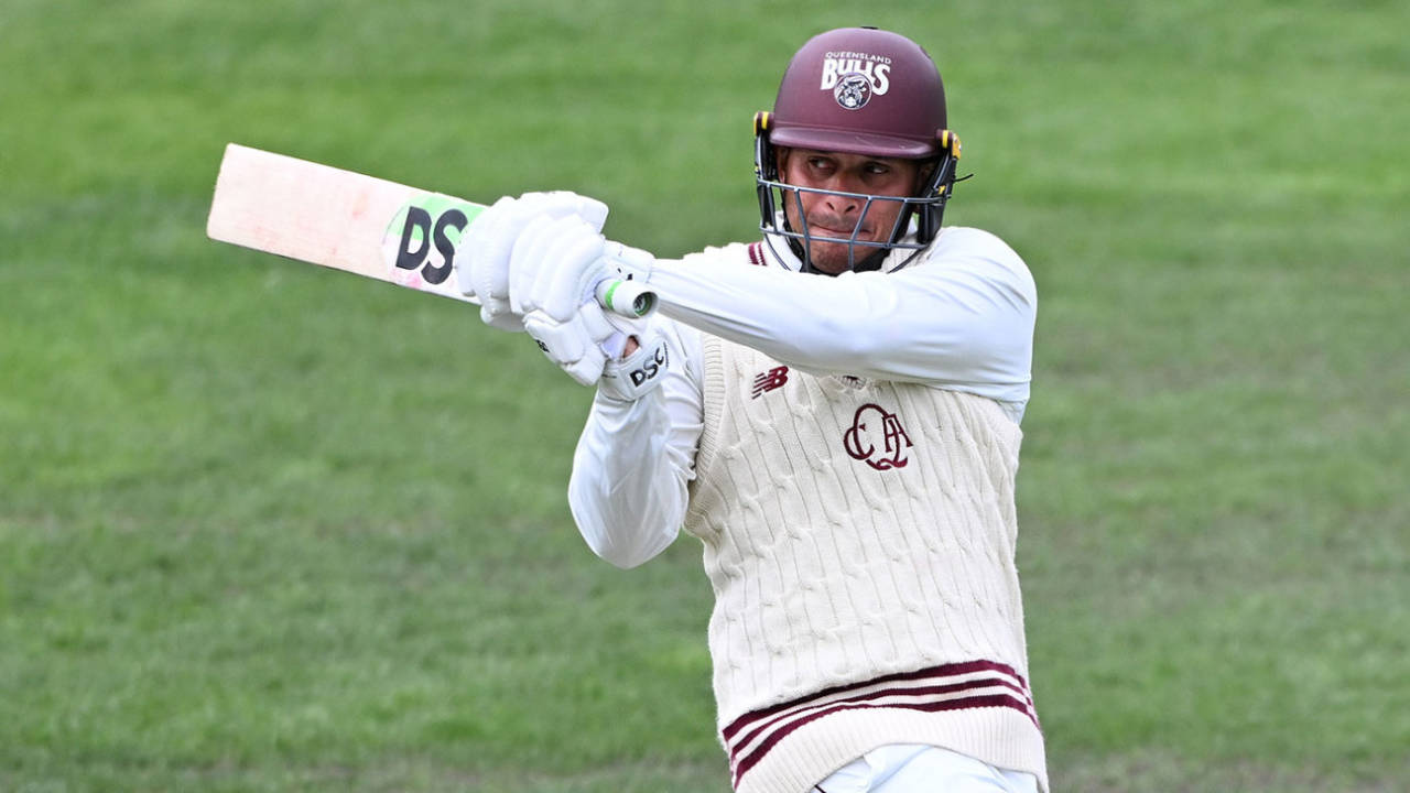 Usman Khawaja was in the runs on his return to Shield action, Tasmania vs Queensland, Sheffield Shield, Hobart, March 6, 2025