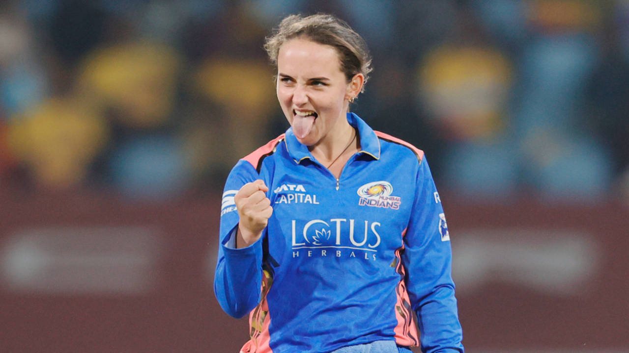 Amelia Kerr claimed her first five-for at the WPL, Mumbai Indians vs UP Warriorz, WPL, Lucknow, March 6, 2025