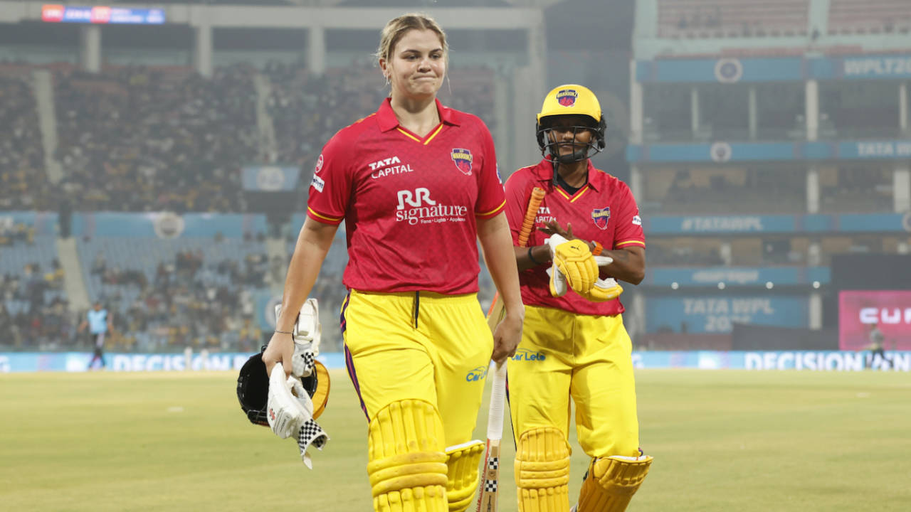 Georgia Voll's 99* is the joint-highest individual score in the WPL, Royal Challengers Bengaluru vs UP Warriorz, WPL, Lucknow, March 8, 2025