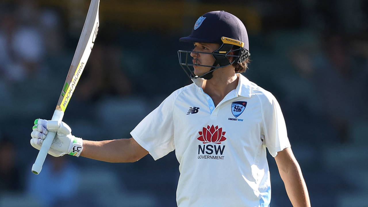 Sam Konstas made a half-century on the final day in Perth, Western Australia vs New South Wales, Sheffield Shield, WACA, March 9, 2025