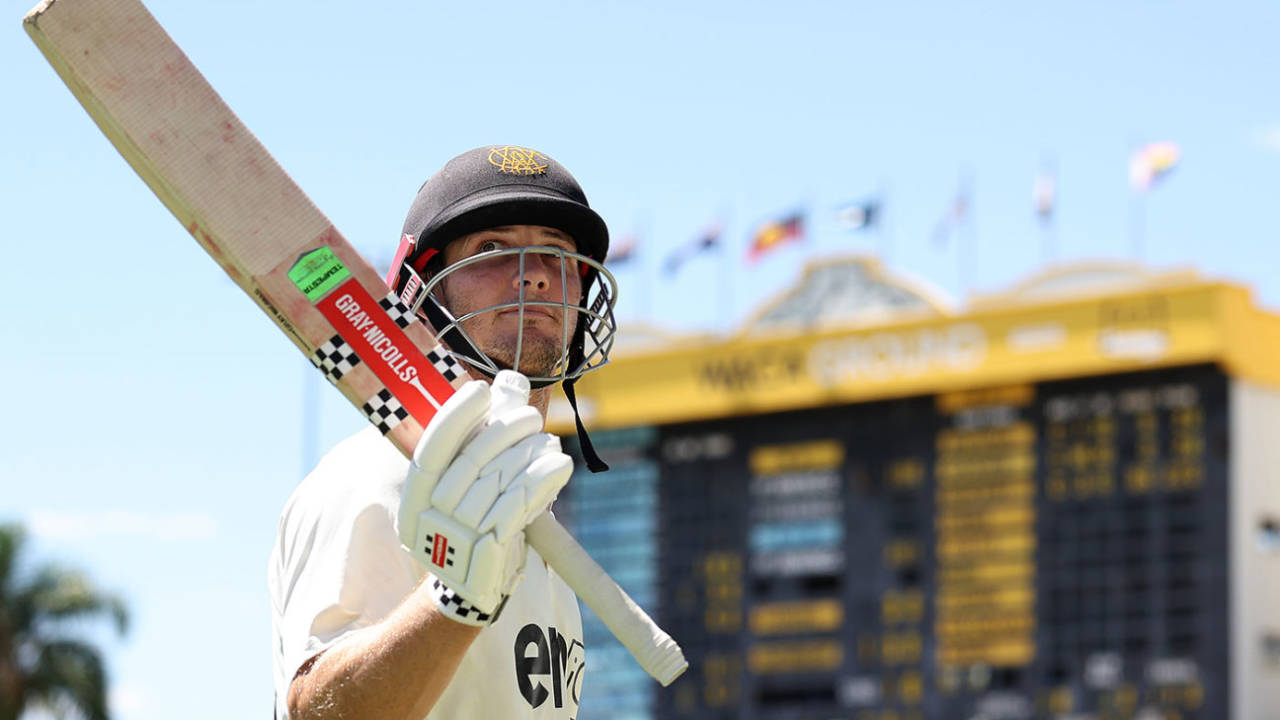 Hilton Cartwright finished unbeaten on a career-best 171, Western Australia vs New South Wales, Sheffield Shield, WACA, March 9, 2025