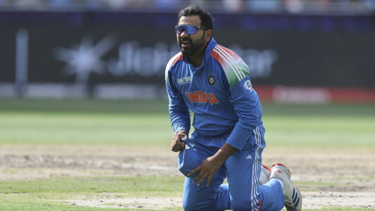 Rohit Sharma dropped Daryl Mitchell on 38 at midwicket, India vs New Zealand, Champions Trophy final, Dubai, March 9, 2025