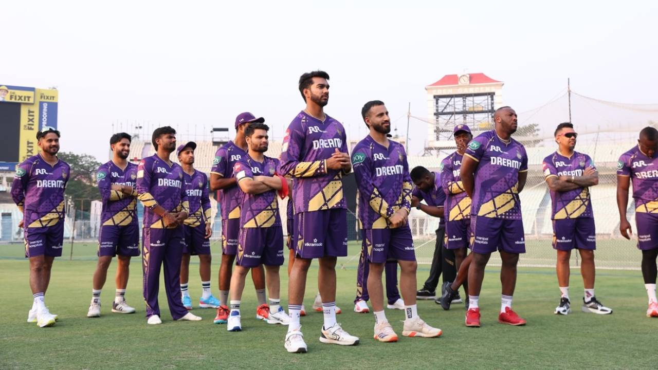 The KKR squad assembles at Eden Gardens for their first training session ahead of IPL 2025, IPL, Kolkata, March 12, 2025
