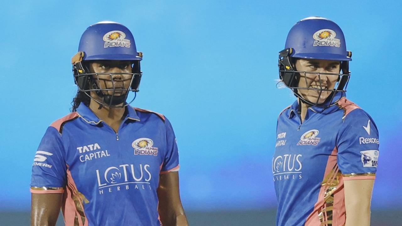 Hayley Matthews and Nat-Sciver Brunt put up a century stand as Mumbai Indians soared, Mumbai Indians vs Gujarat Giants, WPL 2025, Mumbai, March 13, 2025