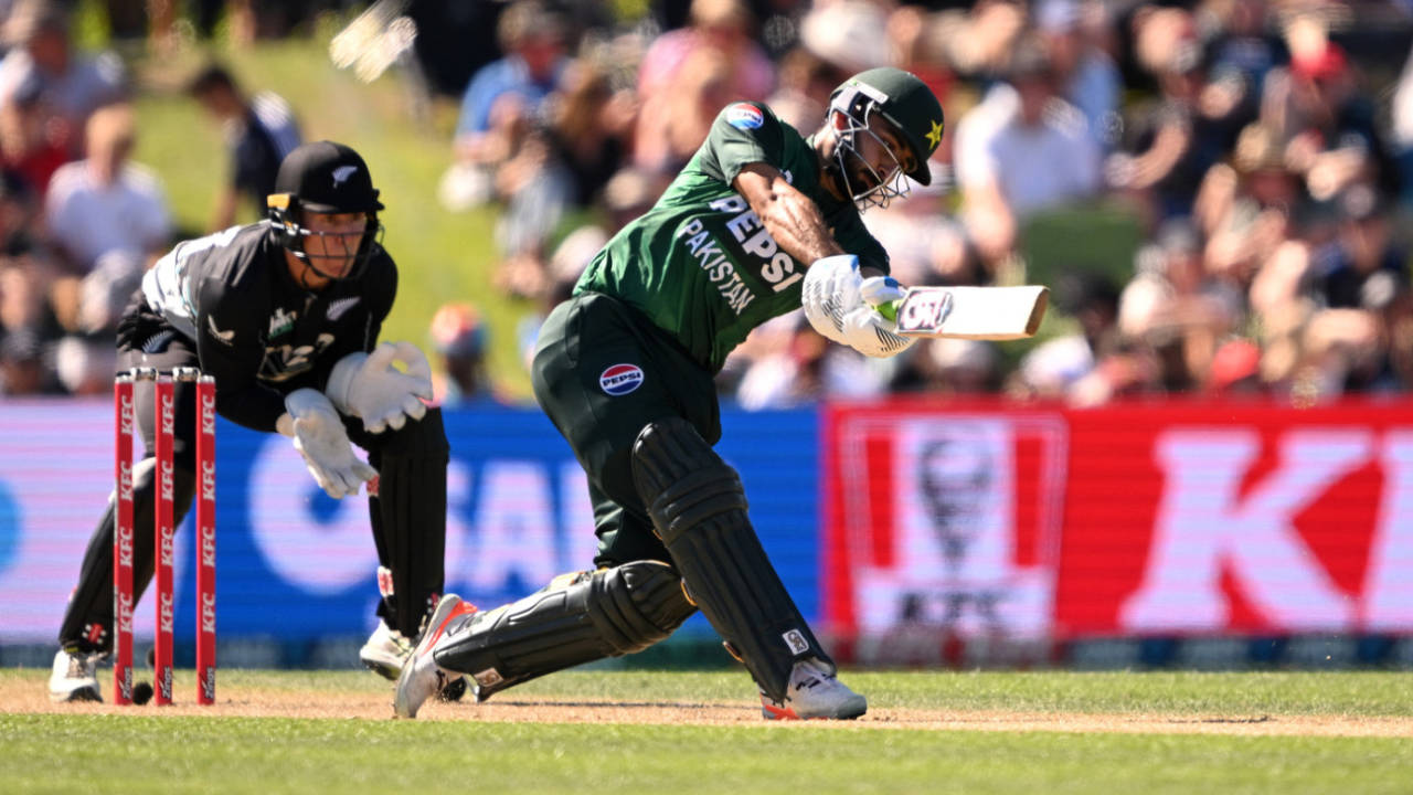 Khushdil Shah top-scored for Pakistan, New Zealand vs Pakistan, 1st T20I, Christchurch, March 16, 2025