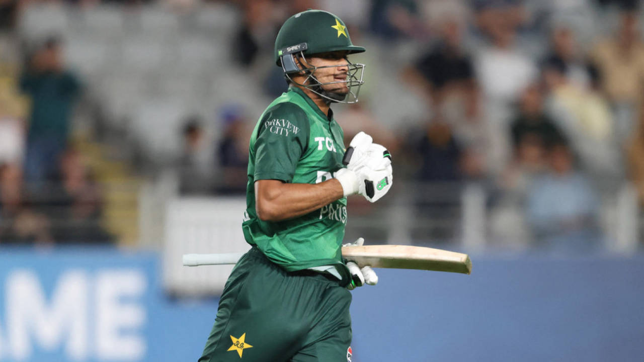 Hasan Nawaz scored the fastest century for Pakistan in men's T20Is, New Zealand vs Pakistan, 3rd T20I, Auckland, March 21, 2025