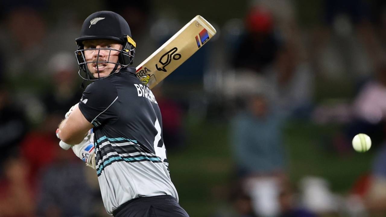 Michael Bracewell was among the runs, New Zealand vs Pakistan, 4th T20I, Mount Maunganui, March 23, 2025
