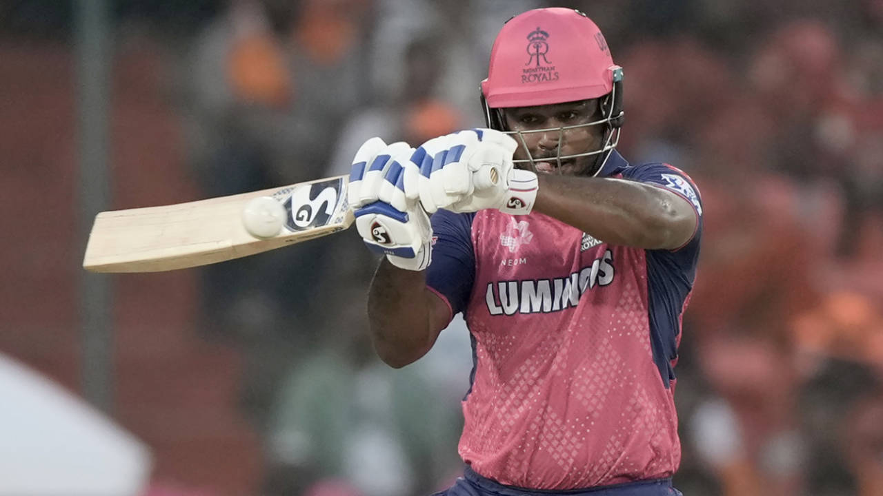 Sanju Samson scored a half-century coming on as an impact sub, Sunrisers Hyderabad vs Rajasthan Royals, IPL 2025, Hyderabad, March 23, 2025