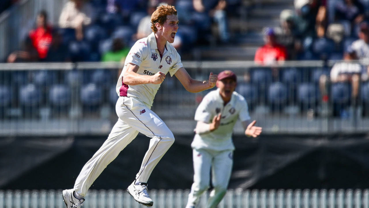 Nineteen-year-old Callum Vidler was outstanding with the new ball, South Australia vs Queensland, Sheffield Shield final, Karen Rolton Oval, March 26, 2025