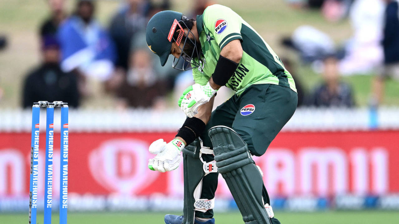 Mohammad Rizwan took a painful blow from Will O'Rourke, New Zealand vs Pakistan, 2nd ODI, Hamilton, April 2, 2025