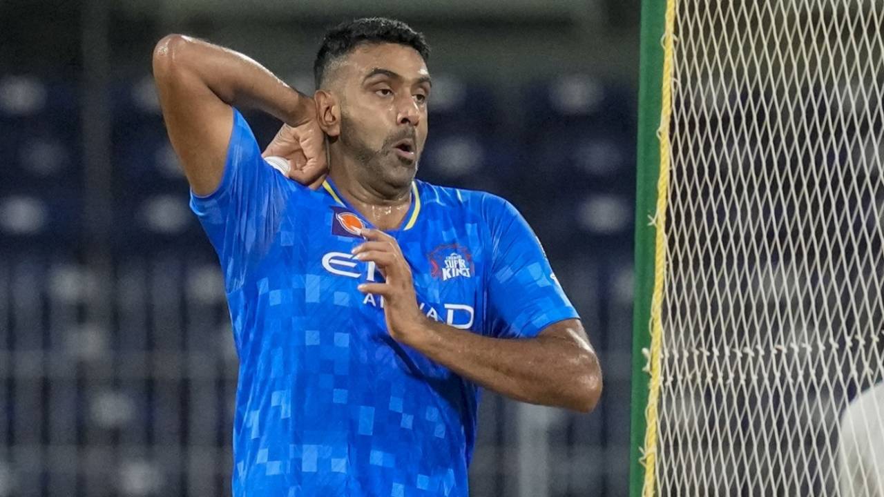 R Ashwin bowls at the nets, Chennai Super Kings vs Delhi Capitals, IPL 2025, Chennai, April 4, 2025