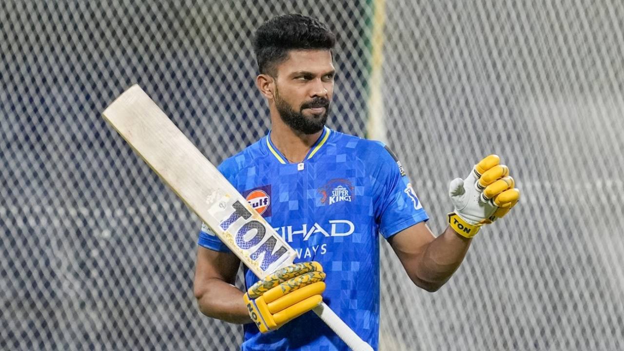 Ruturaj Gaikwad had a light workout on the eve of CSK's home game against DC, Chennai Super Kings vs Delhi Capitals, IPL 2025, Chennai, April 4, 2025