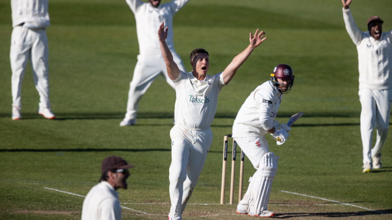 Keith Dudgeon made late inroads for Kent, Northamptonshire vs Kent, County Championship, Division Two, Wantage Road, April 5, 2025