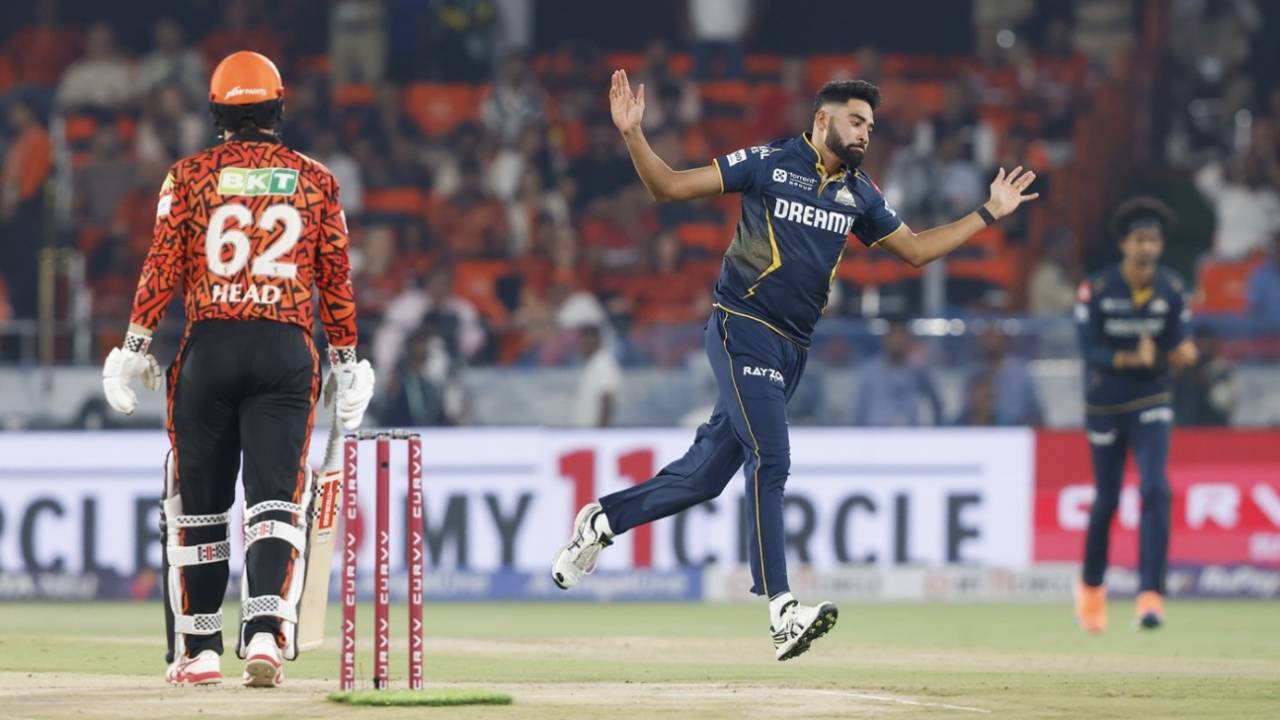 The Mohammed Siraj-Travis Head battle lasted all of five balls, Sunrisers Hyderabad vs Gujarat Titans, IPL 2025, Hyderabad, April 6, 2025