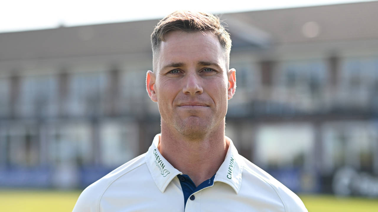 Luis Reece at the Derbyshire CCC photocall, Derby, April 03, 2025