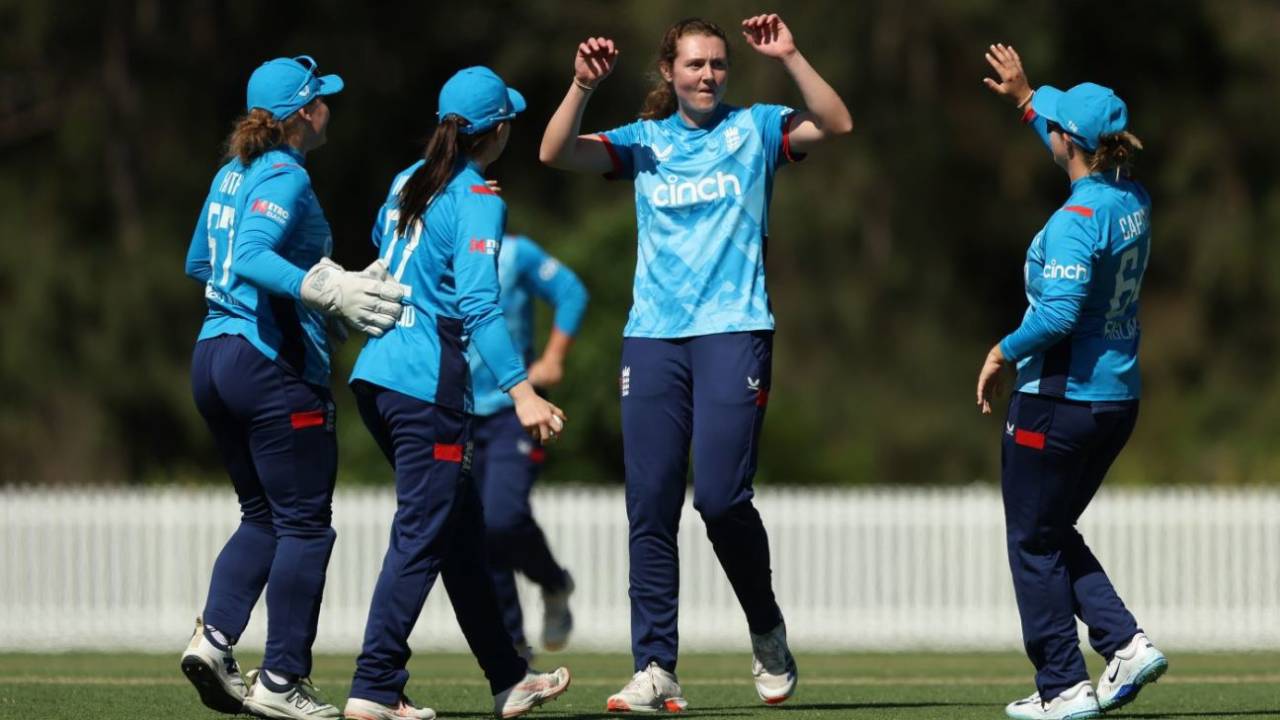 Grace Potts took three wickets and hit the winning runs
