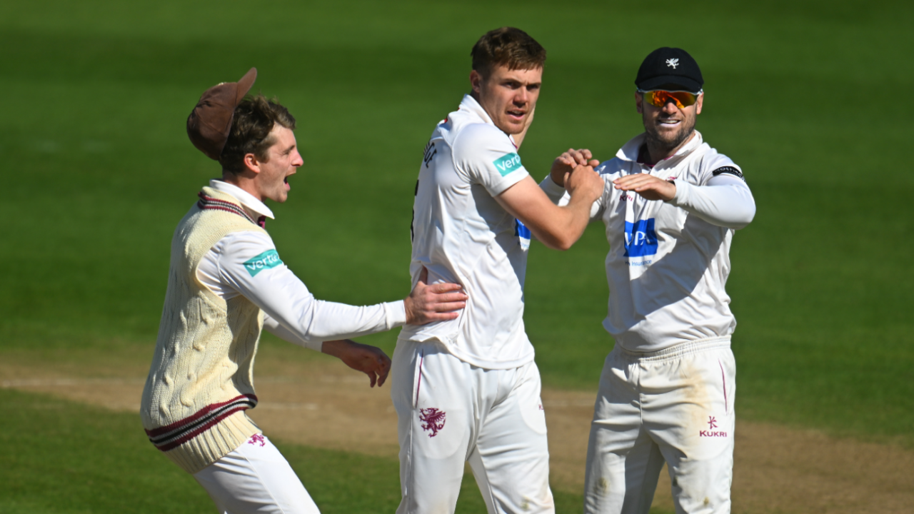 Kasey Aldridge broke through to keep Somerset on track, Somerset vs Worcestershire, County Championship, Division One, Taunton, 4th day, April 7, 2025
