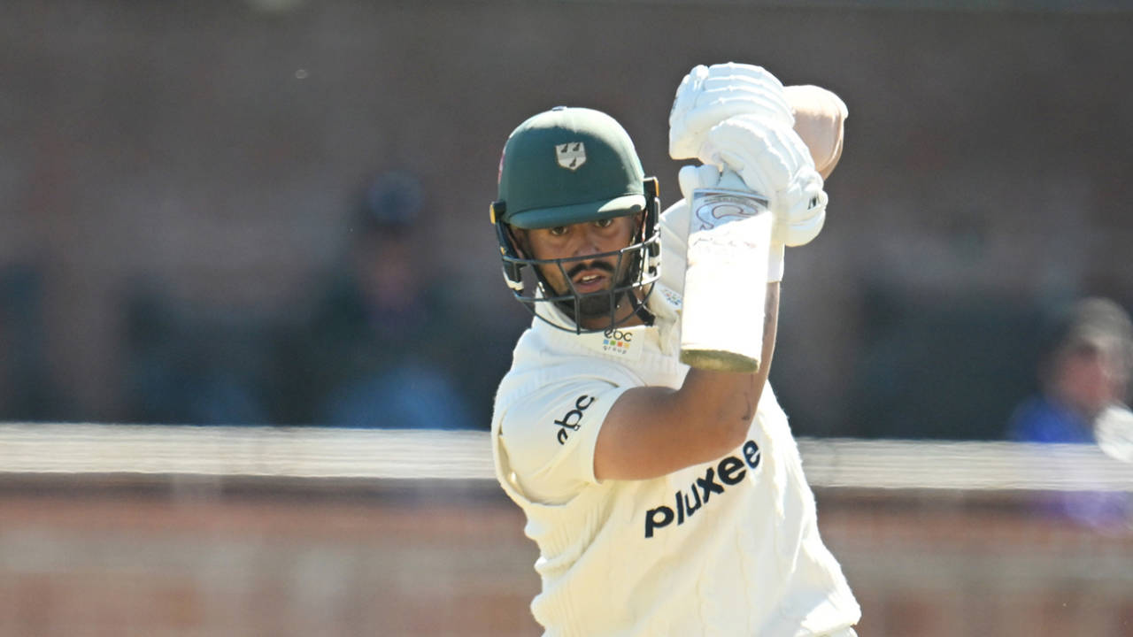 Brett D'Oliveira scored a defiant century, Somerset vs Worcestershire, County Championship, Division One, Taunton, 4th day, April 7, 2025