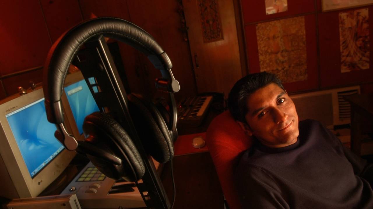 Tapan Raj of the Indian electronic band Midival Punditz, October 26, 2005

