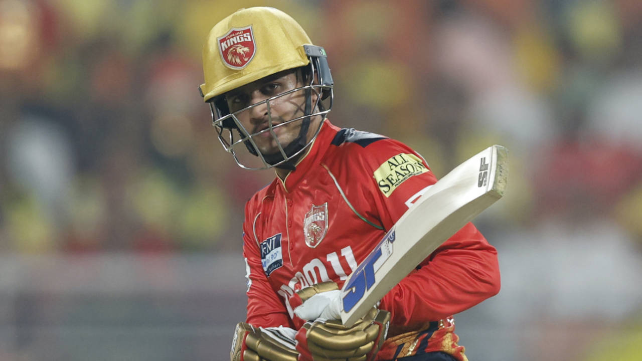 Priyansh Arya reached his hundred in the 13th over, Punjab Kings vs Chennai Super Kings, IPL 2025, Mullanpur, April 8, 2025