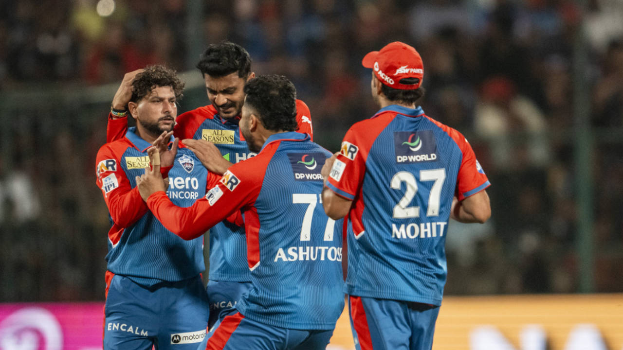 Kuldeep Yadav dismissed Jitesh Sharma and Rajat Patidar, Royal Challengers Bengaluru vs Delhi Capitals, IPL, Bengaluru, April 10, 2025