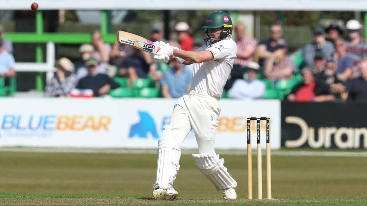 Sol Budinger raced to a rapid half-century, Leicestershire vs Derbyshire, County Championship, Division Two, Grace Road, April 11, 2025