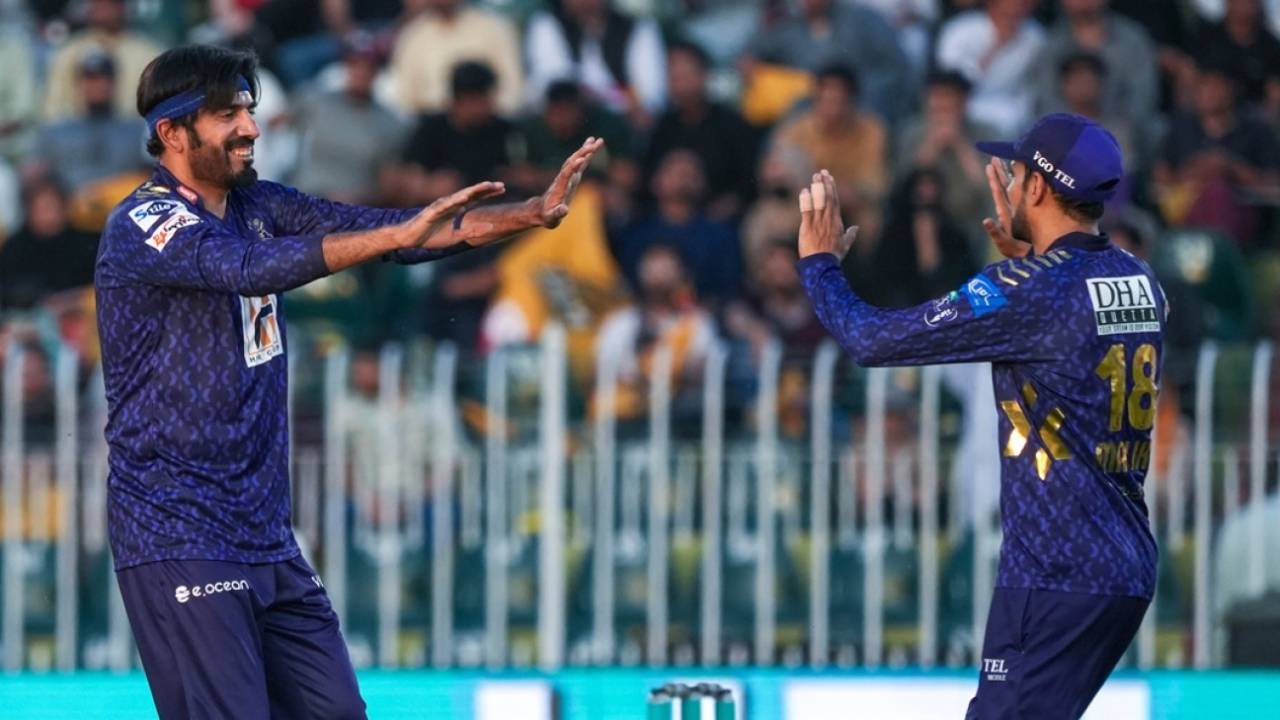 Usman Tariq picked up two wickets in two balls, Peshawar Zalmi vs Quetta Gladiators, Rawalpindi, PSL 2025, April 12, 2025