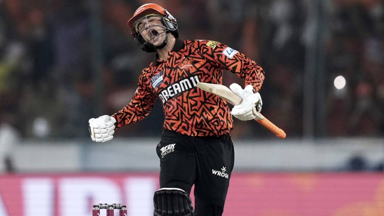 Abhishek Sharma celebrates his century, Sunrisers Hyderabad vs Punjab Kings, Hyderabad, IPL 2025, April 12, 2025