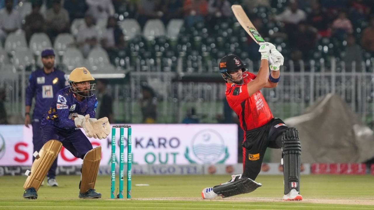 Sam Billings bashed a 19-ball 50, Lahore Qalandars vs Quetta Gladiators, PSL 2025, Rawalpindi, April 13, 2025