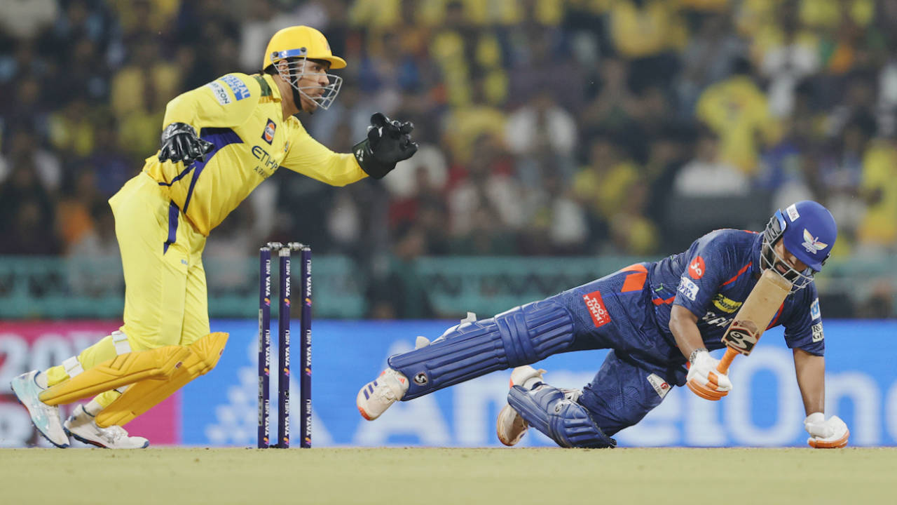 Rishabh Pant scored five runs in 17 balls after being 33 off 22 balls, Lucknow Super Giants vs Chennai Super Kings, IPL 2025, Lucknow, April 14, 2025