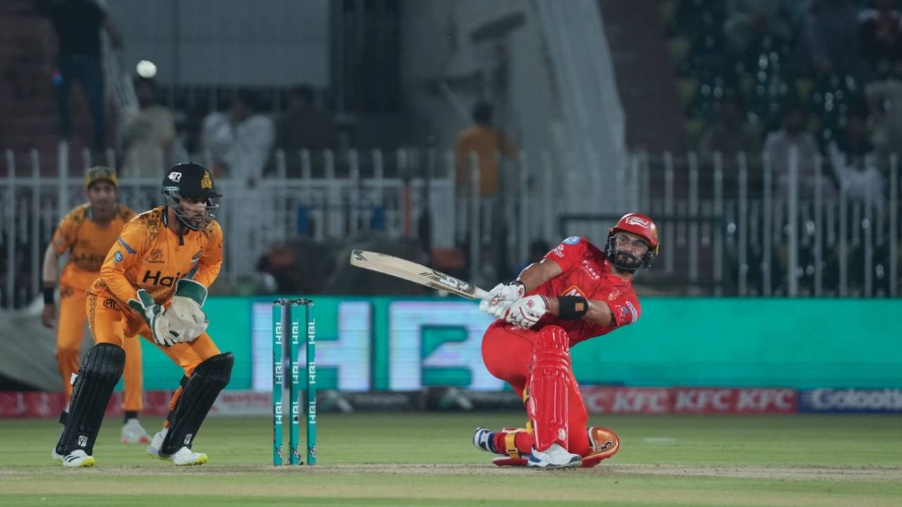 Sahibzada Farhan gets funky, Islamabad United vs Peshawar Zalmi, PSL 2025, Rawalpindi, April 14, 2025 
