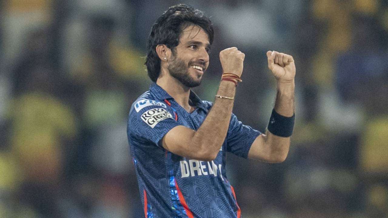 Ravi Bishnoi celebrates after dismissing Ravindra Jadeja, Lucknow Super Giants vs Chennai Super Kings, IPL 2025, Lucknow, April 14, 2025