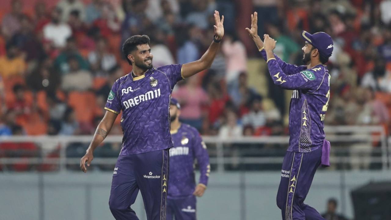 Harshit Rana dismissed the PBKS top three, Punjab Kings vs Kolkata Knight Riders, IPL 2025, Mullanpur, April 15, 2025