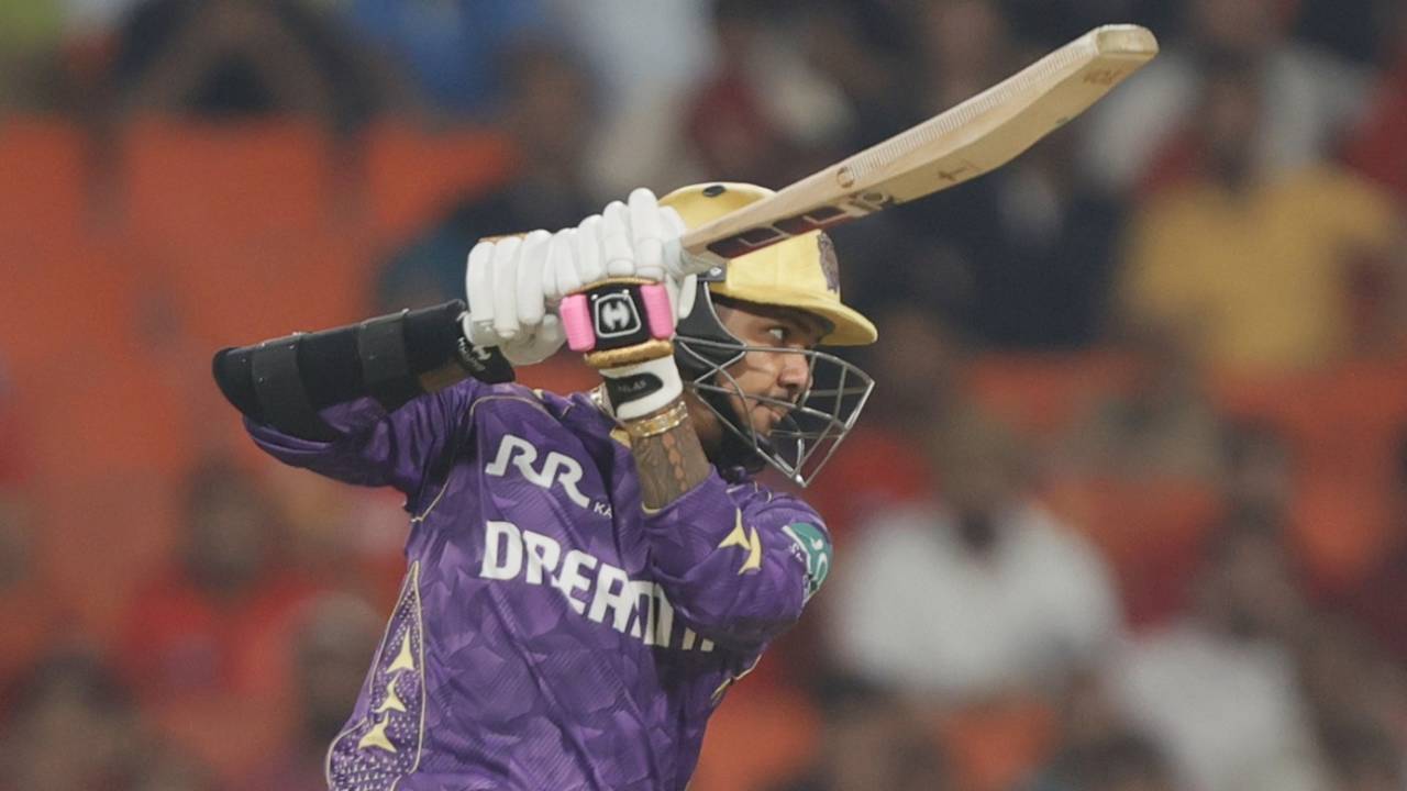 Sunil Narine didn't have much joy with the bat, Punjab Kings vs Kolkata Knight Riders, IPL 2025, Mullanpur, April 15, 2025