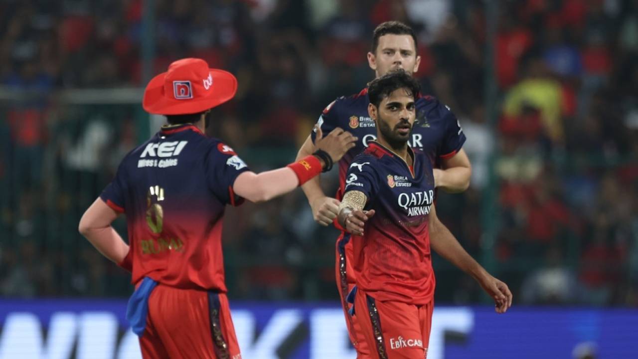 Bhuvneshwar Kumar picked the key wicket of Prabhsimran Singh early, Royal Challengers Bengaluru vs Punjab Kings, IPL 2025, Bengaluru, April 18, 2025