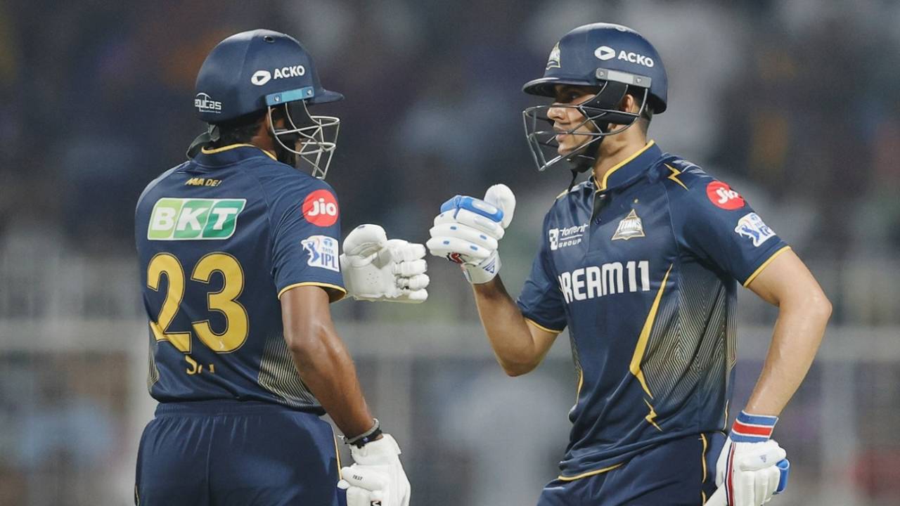 B Sai Sudharsan and Shubman Gill have been strong at the top for GT, Kolkata Knight Riders vs Gujarat Titans, IPL 2025, Kolkata, April 20, 2025