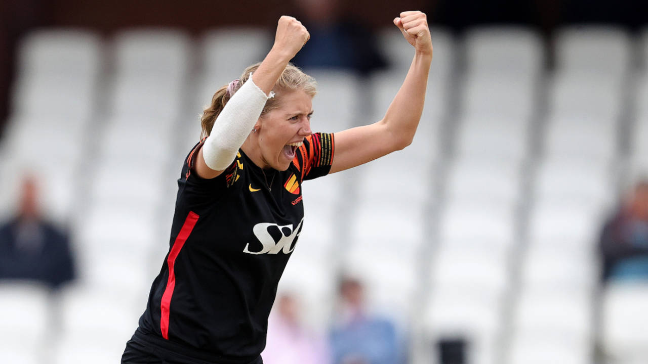 Kelly Castle, in action for Sunrisers in 2023