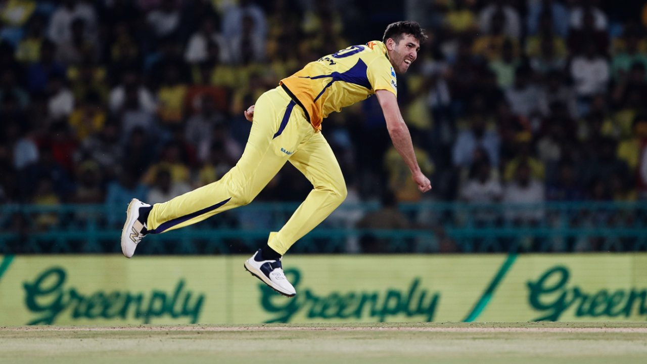 Jamie Overton bowls, Lucknow Super Giants vs Chennai Super Kings, IPL 2025, Lucknow, April 14, 2025