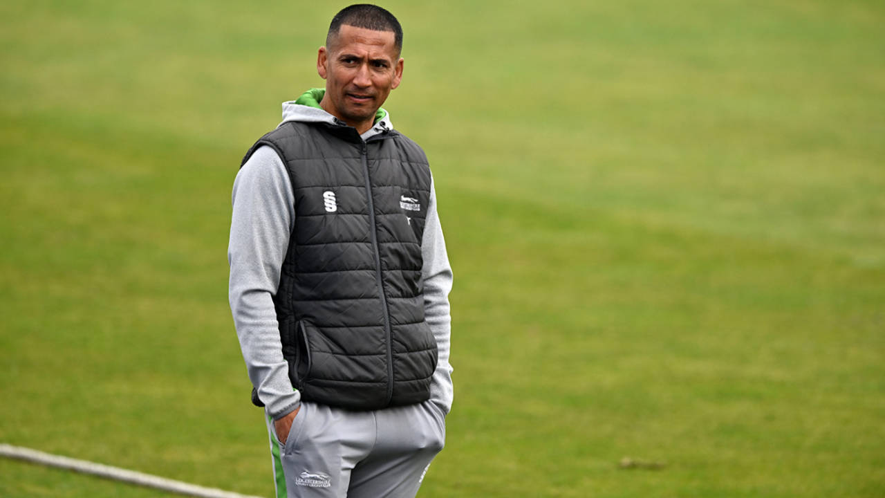 Leicestershire head coach Alfonso Thomas, Gloucestershire vs Leicestershire, County Championship, Division Two, Bristol, April 25, 2025
