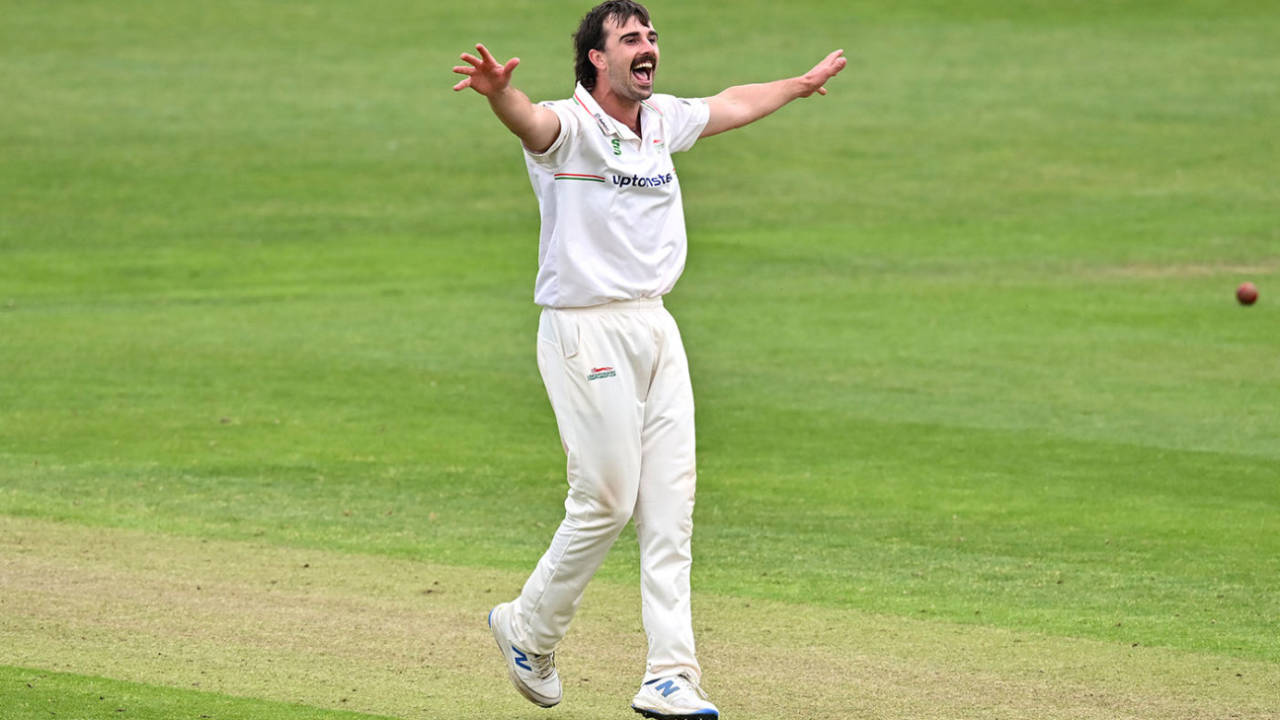 Ben Green claimed his maiden first-class five-for, Gloucestershire vs Leicestershire, County Championship, Division Two, Bristol, April 25, 2025