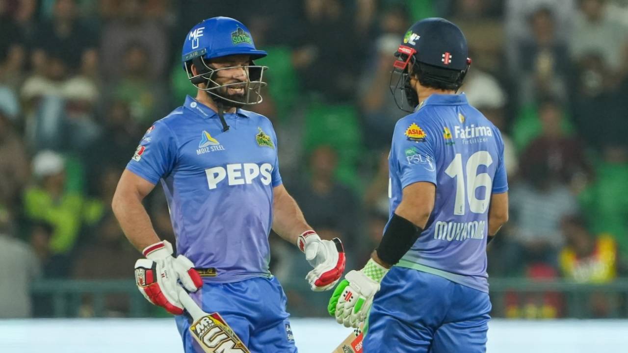 Kamran Ghulam and Mohammad Rizwan put on a century stand, Multan Sultans vs Lahore Qalandars, PSL 2025, Lahore, April 26, 2025