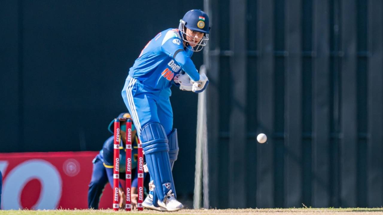 Smriti Mandhana made a neat 43 against Sri Lanka, Sri Lanka vs India, ODI tri-series, Colombo, April 27, 2025